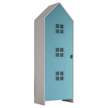 Kledingkast Casami Bruges - blauw - 58x37x172 cm