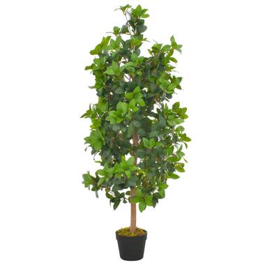 VIDAXL Kunstplant laurierboom - 120 cm - groen product