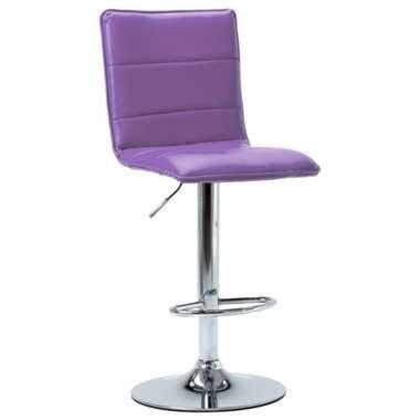 VIDAXL Chaise de bar Violet Similicuir product