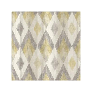 Dutch Wallcoverings - Odyssee ruit oker/beige - 0,53x10,05m product