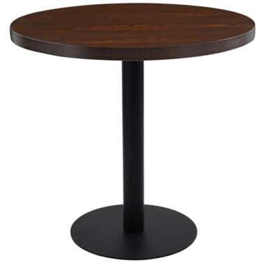 vidaXL Table de bistro Marron foncé 80 cm MDF product