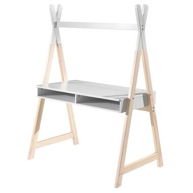 Bureau Kiddy Tipi 116x75 MDF - grenen /wit
