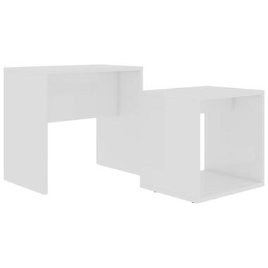 vidaXL Ensemble de table basse Blanc 48x30x45 cm Bois d'ingénierie product