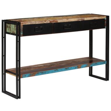 vidaXL Table console Bois de récupération massif 120 x 30 x 76 cm product