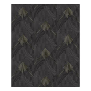 Dutch Wallcoverings - Galactik dessin zwart/goud - 0,53x10,05m product