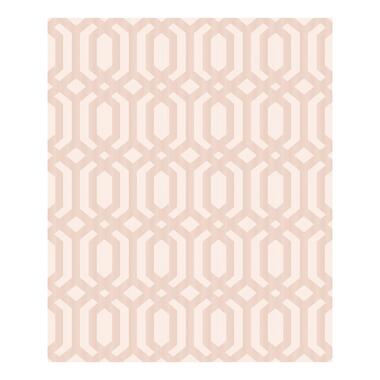 Dutch Wallcoverings - Myriad Kerala Trellis oudroze/beige - 0,53x10,05 product