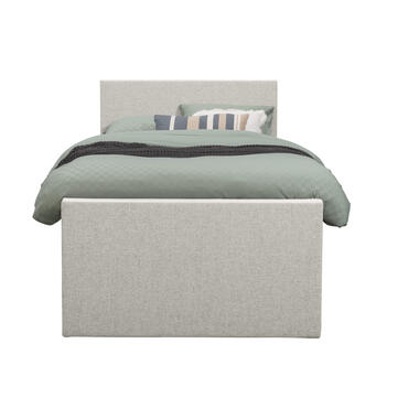 Boxspring avec pied de lit Liv uni - écru - 120x200 cm - pied fin product