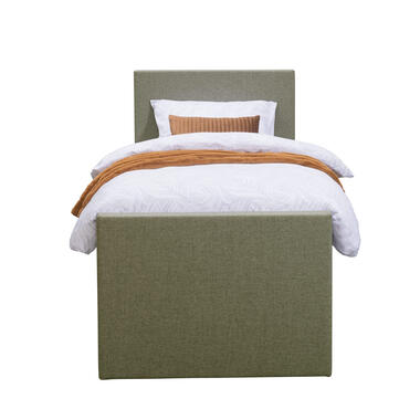 Boxspring avec pied de lit Liv uni - vert - 90x200 cm - pied rond product