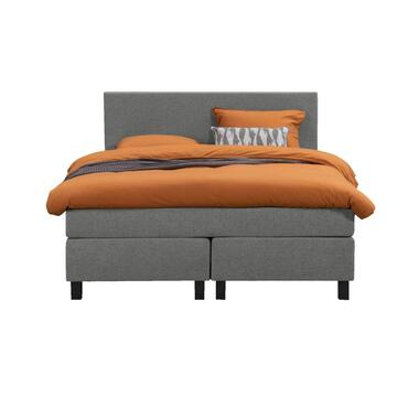 Boxspring Liv uni - gris clair - 140x200 cm - pied carré product