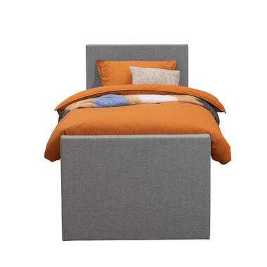 Boxspring avec pied de lit Liv uni - gris clair - 90x200 cm - pied carré product