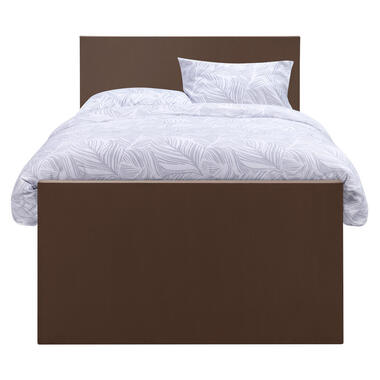 Boxspring avec espace de rangement et pied de lit Liv uni - brun - 120x200cm product