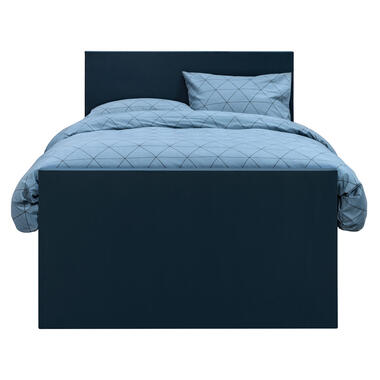 Boxspring avec pied de lit Liv uni - bleu - 120x200 cm - pied rond product