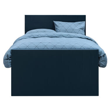 Boxspring avec pied de lit Liv uni - bleu - 120x200 cm - pied fin product
