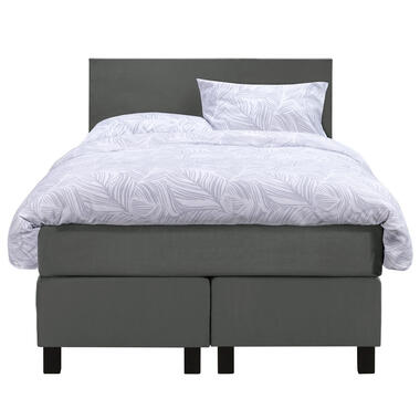 Boxspring Liv uni - gris - 120x200 cm - pied carré product