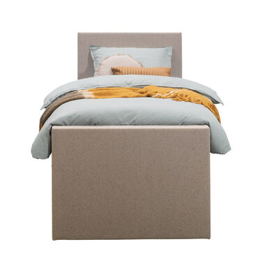Boxspring avec pied de lit Liv uni - beige - 90x200 cm - pied rond product