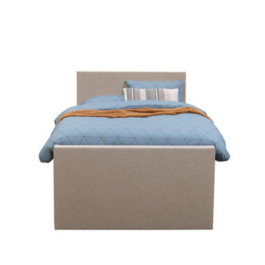 Boxspring avec pied de lit Liv uni - beige - 120x200 cm - pied carré product