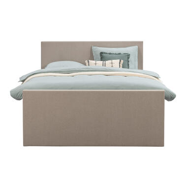 Boxspring avec pied de lit Liv uni - beige - 140x200 cm - pied rond product