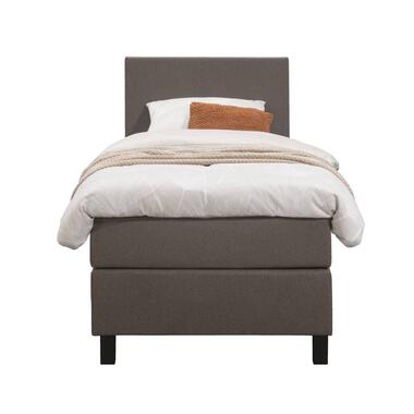 Boxspring Liv uni - brun foncé - 90x200 cm - pied carré product