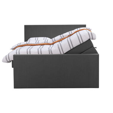 Boxspring avec espace de rangement et pied de lit Liv uni -anthracite-180x200cm product
