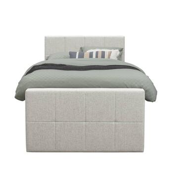 Boxspring avec espace de rangement et pied de lit Liv carré - écru - 120x200cm product