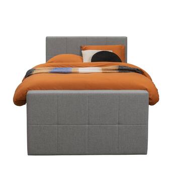 Boxspring avec pied de lit Liv carré - gris clair - 120x200 cm - pied rond product