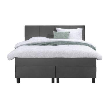 Boxspring Liv carré - gris - 140x200 cm - pied carré product