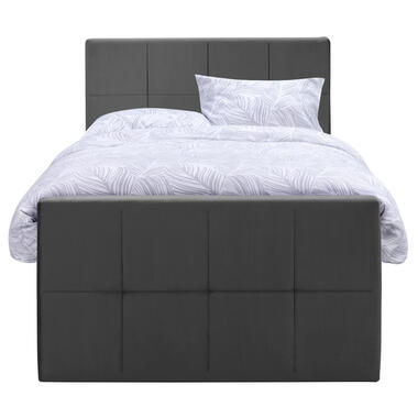 Boxspring avec pied de lit Liv carré - gris - 120x200 cm - pied rond product
