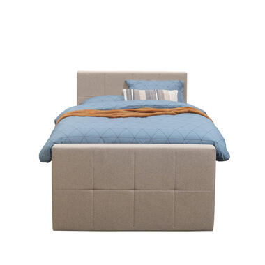 Boxspring avec pied de lit Liv carré - beige - 120x200 cm - pied rond product