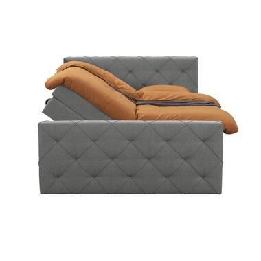 Boxspring avec espace de rangement et pied de lit Liv losange-griscl-140x200cm product