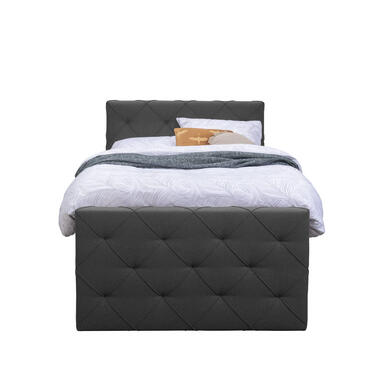 Boxspring avec pied de lit Liv losange - anthracite - 120x200 cm - pied rond product