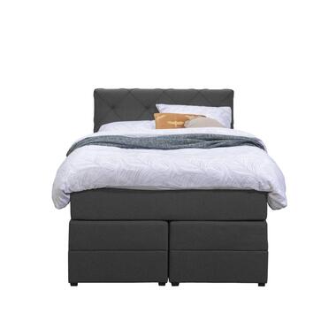 Boxspring avec espace de rangement Liv losange - anthracite - 120x200 cm product