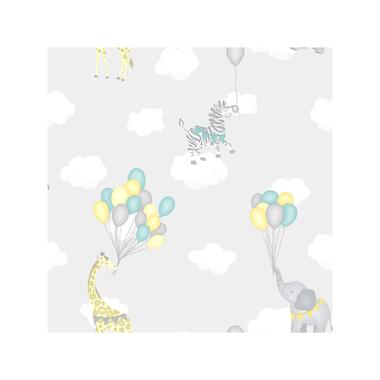 Dutch Wallcoverings - Over The Rainbow- Balloons Grey - 0,53x10,05m product