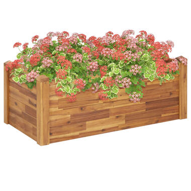 vidaXL Plantenbak verhoogd 110x60x44 cm massief acaciahout product