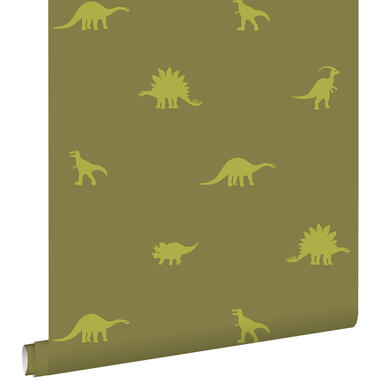 ESTAhome papier peint - dinosaures - vert armée - 53 cm x 10,05 m product