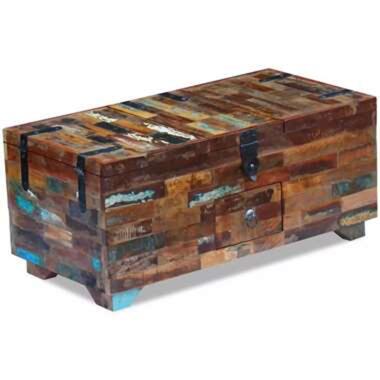 vidaXL Salontafel kist 80x40x35 cm massief gerecycled hout product