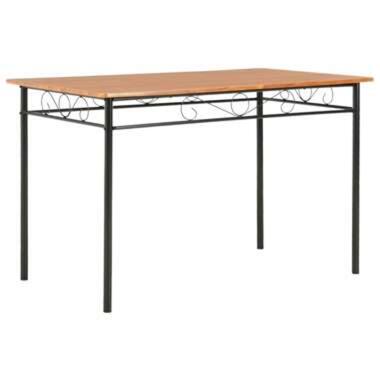 vidaXL Eettafel 120x70x75 cm MDF bruin product