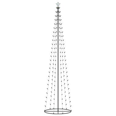 vidaXL Kegelkerstboom 136 meerkleurige LED's 70x240 cm product