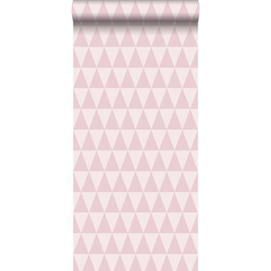 ESTAhome behang - driehoeken - roze - 53 cm x 10.05 m product