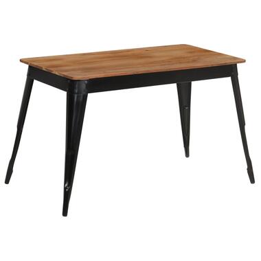 vidaXL Table de salle à manger Bois d'acacia et acier 120x60x76 cm product