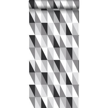 ESTAhome behang - grafisch - zwart, grijs en wit - 0.53 x 10.05 m product