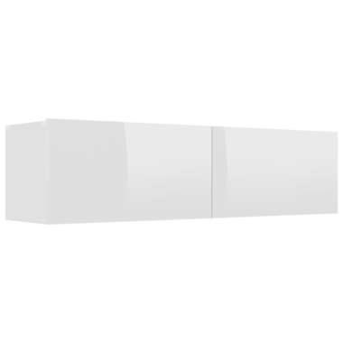 vidaXL Meuble TV Blanc brillant 120x30x30 cm Bois d’ingénierie product
