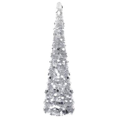 vidaXL Sapin de Noël artificiel escamotable argenté 180 cm PET product