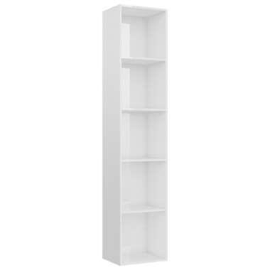 800962 vidaXL Boekenkast 40x30x189 cm bewerkt hout hoogglans wit product