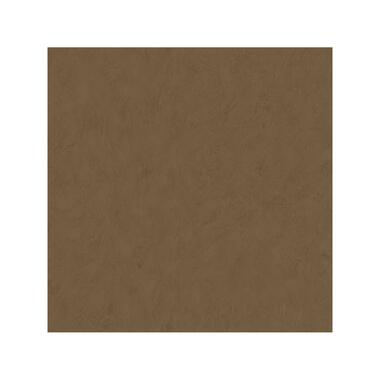 Dutch Wallcoverings - Kalk II uni bruin - 0,53x10,05m product