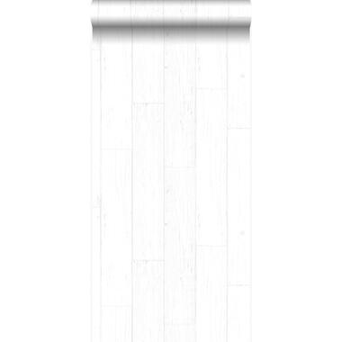 Origin behang - houten planken - wit en zilver - 53 cm x 10.05 m product
