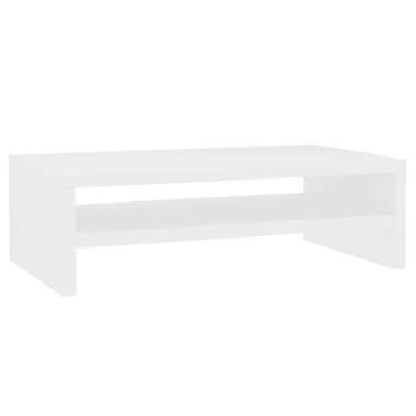 vidaXL Support de moniteur Blanc 42 x 24 x 13 cm Bois d'ingénierie product