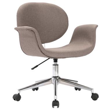 vidaXL Chaise pivotante de bureau Taupe Tissu product