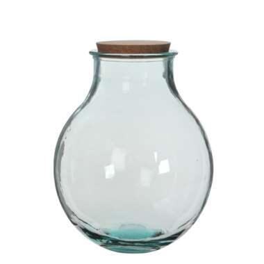 Mica Decorations Olly Vaas - H38 x Ø29 cm - Gerecycled Glas - Transparant product