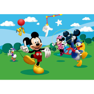 Disney photo mural - Mickey Mouse - vert, bleu et jaune -360 x 254 cm product