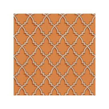 Dutch Wallcoverings - Wallstitch Moroccan trellis orange - 0,53x10,05m product